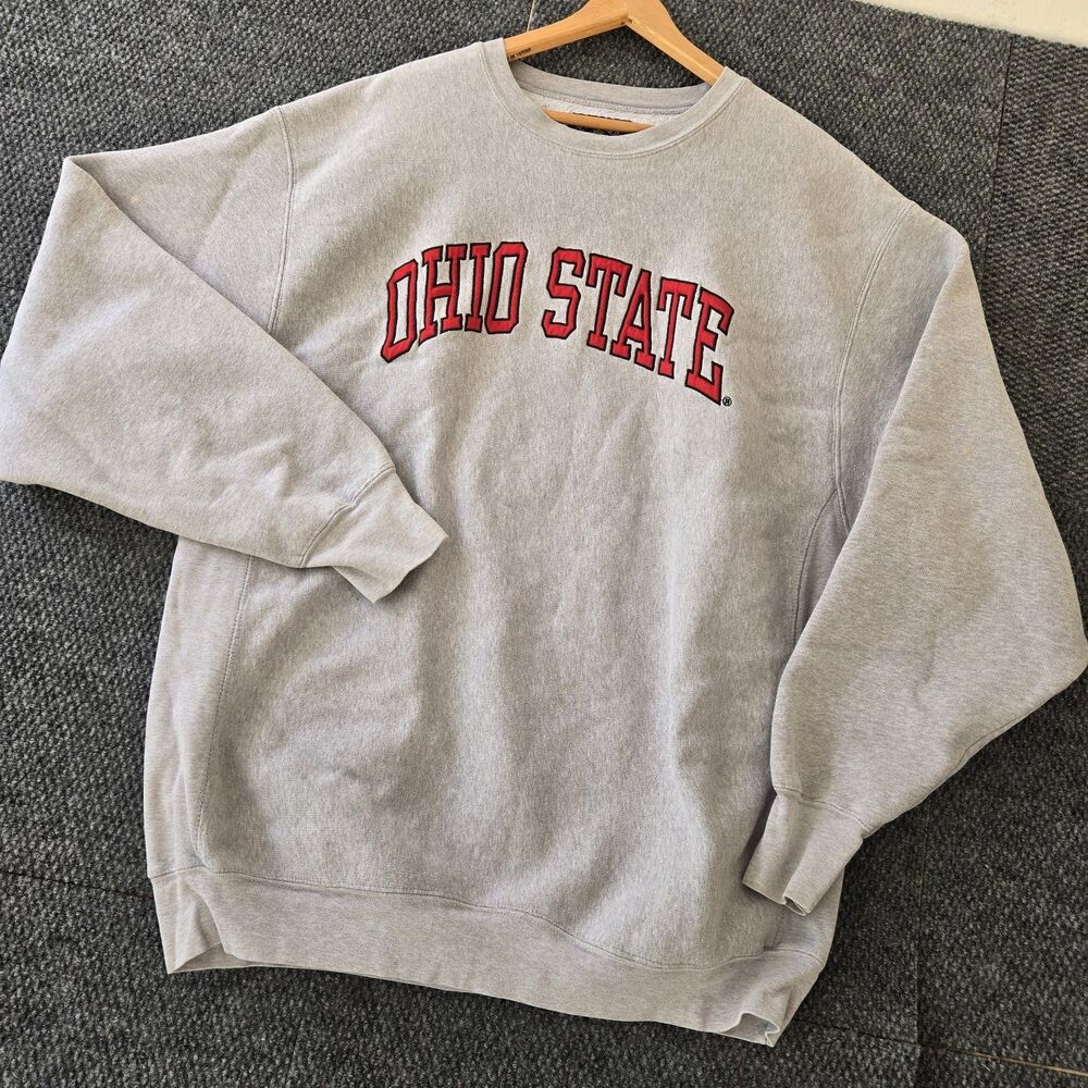 Vintage Steve & Barry's Ohio State Crewneck Sweatshirt Gray XXL OSU Buckeyes...
